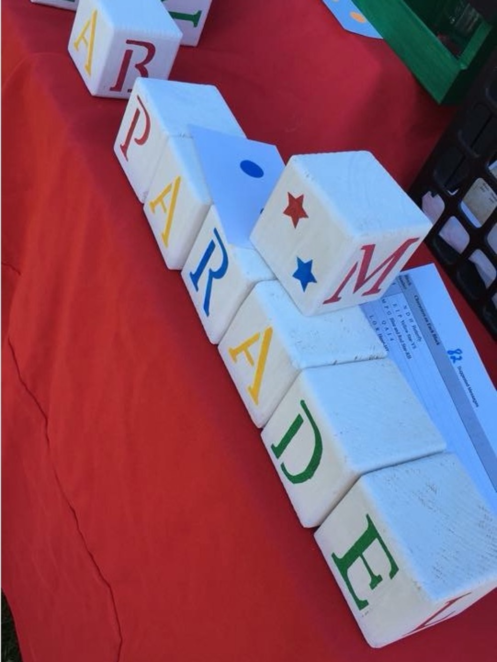 Alphabet 16 Wooden Blocks - Multicolor Letters and icons with2 sheets of sayings